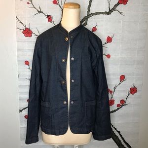 NWOT Eileen Fisher Button up Jean Jacket